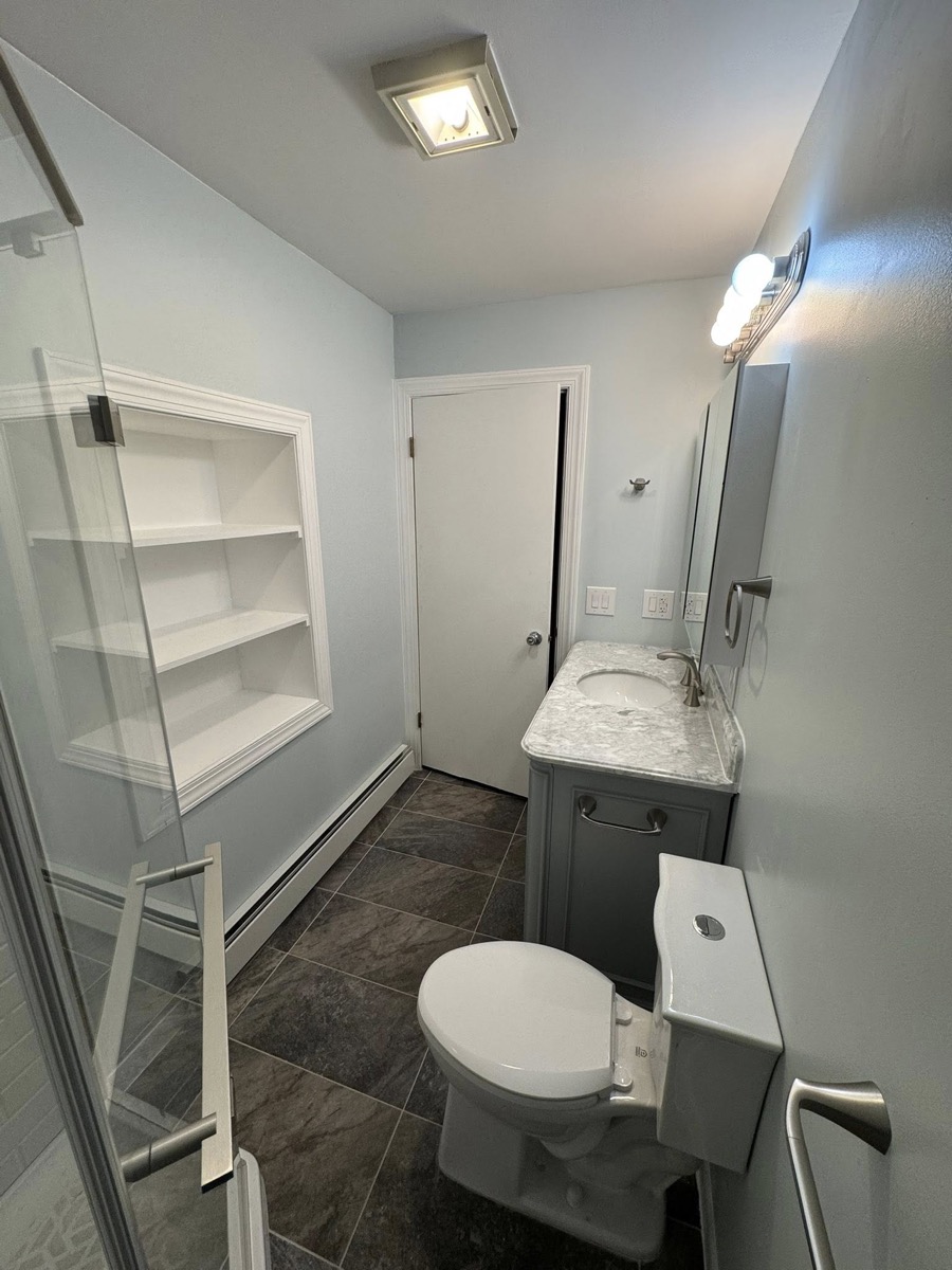 Finished bathroom remodel